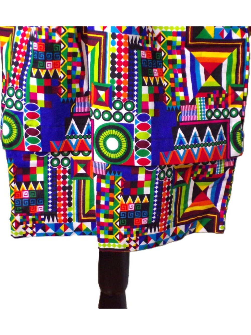 🆕 The Oula Company Geometric Print Cotton Dress Pockets Small - Picture 16 of 16